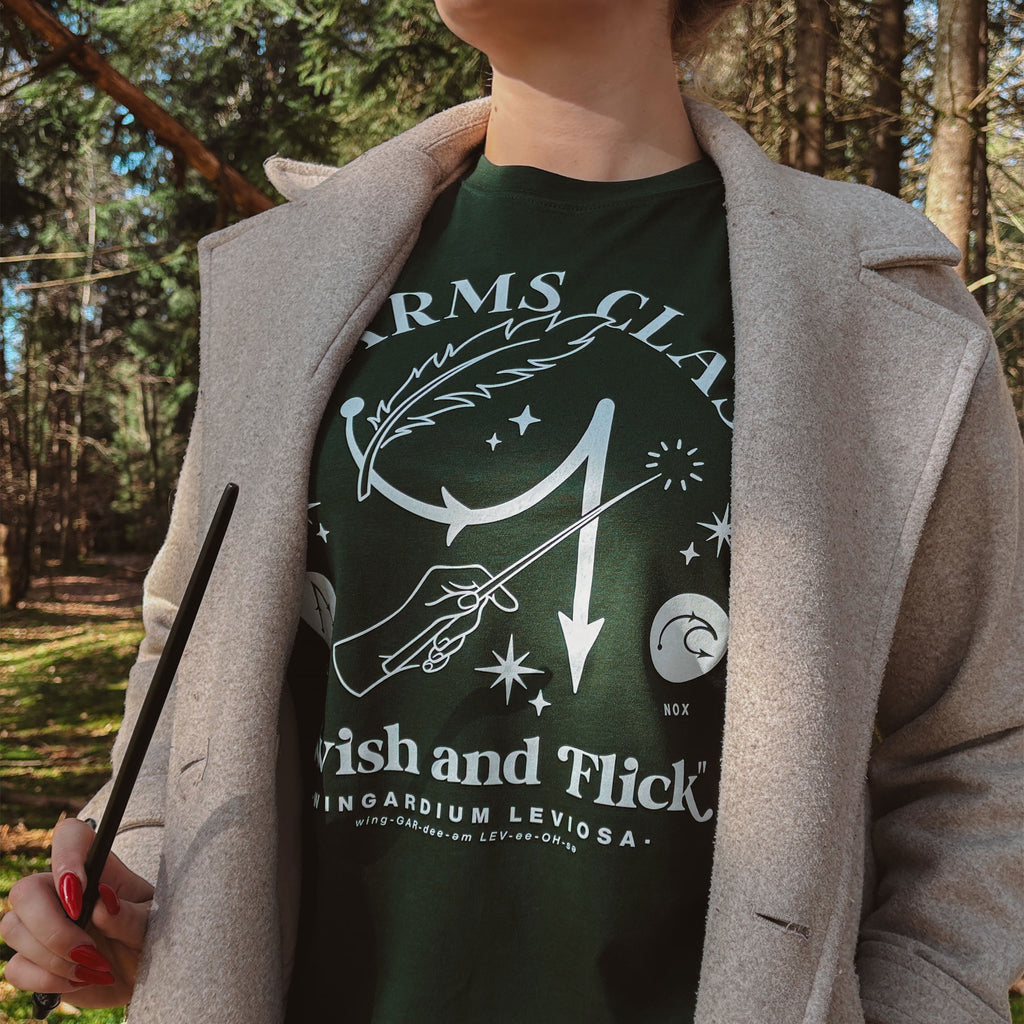 Product image Charms Class Hogwarts T-Shirt Green - Harry Potter