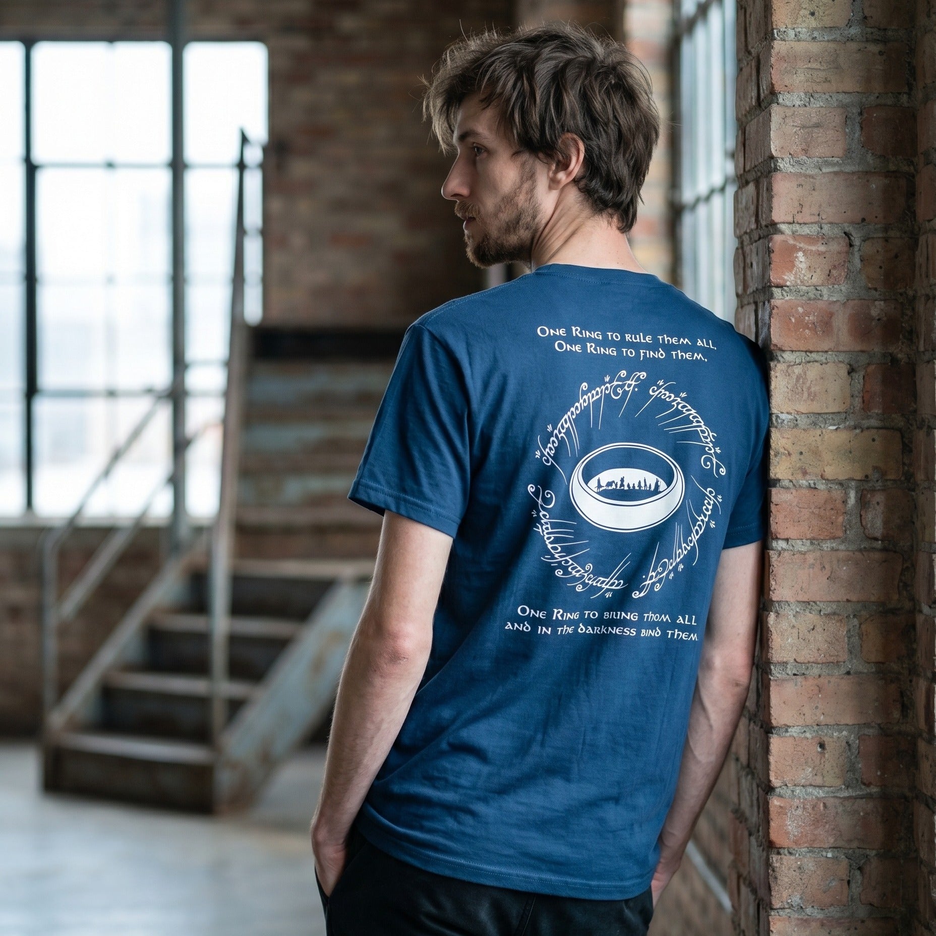 Product image The One Ring T-Shirt Blue - The Lord of the Rings