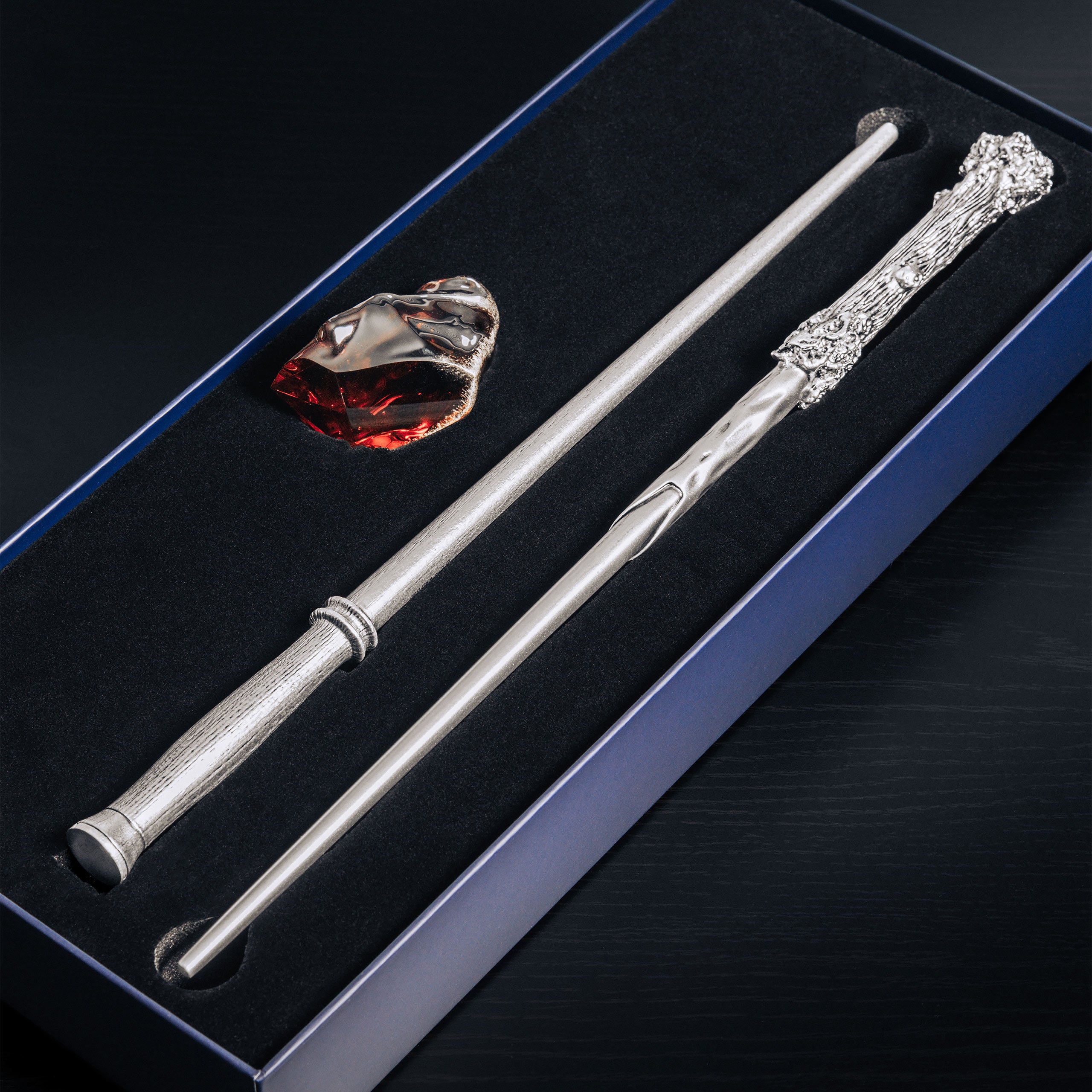 Product image Harry Potter - Wand 2-Piece Set and Philosopher's Stone Replica 25th Anniversary Gift Set