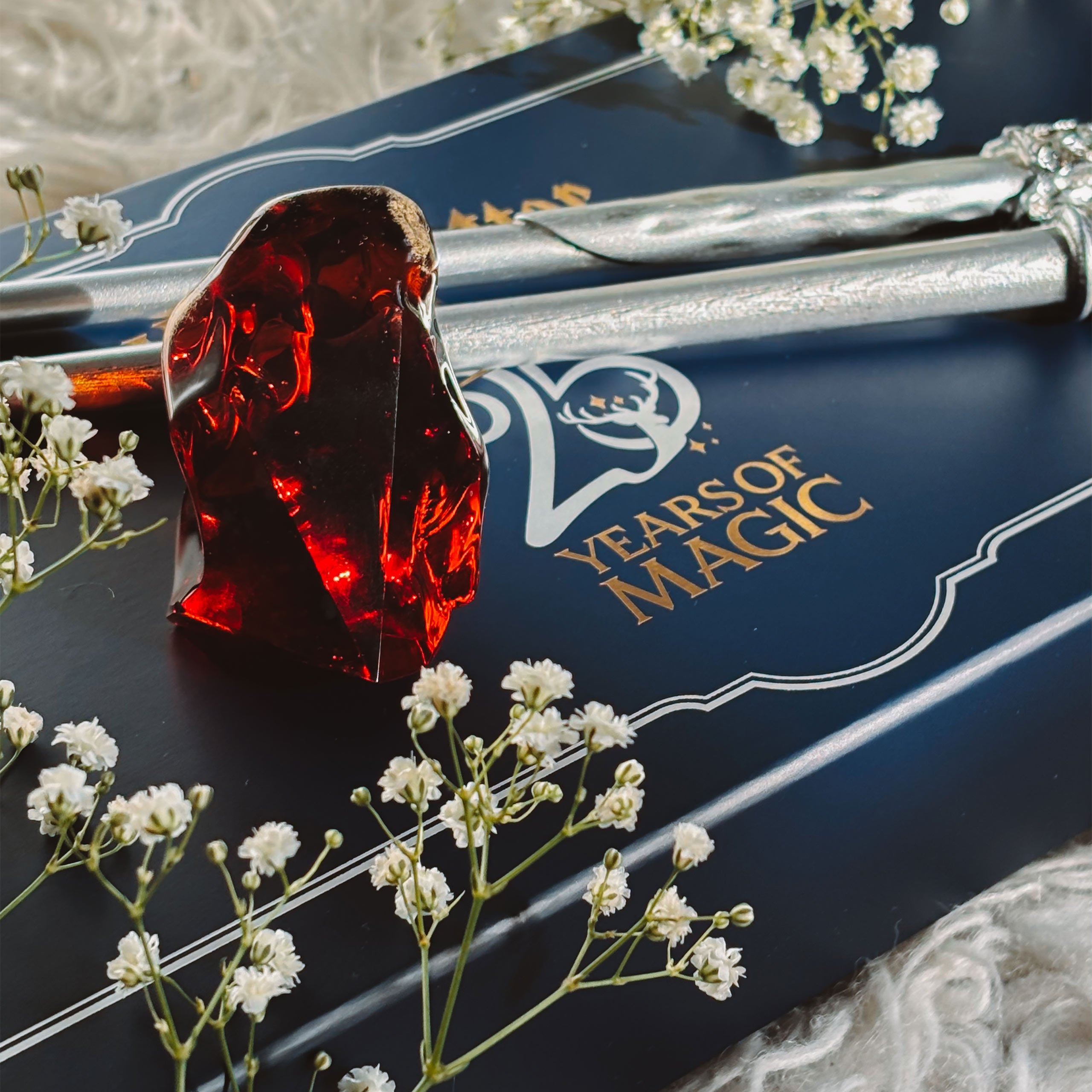 Product image Harry Potter - Wand 2-Piece Set and Philosopher's Stone Replica 25th Anniversary Gift Set