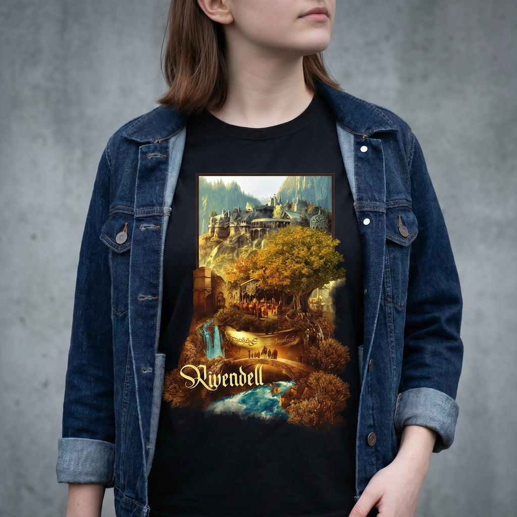 Product image Rivendell T-Shirt Black - The Lord of the Rings