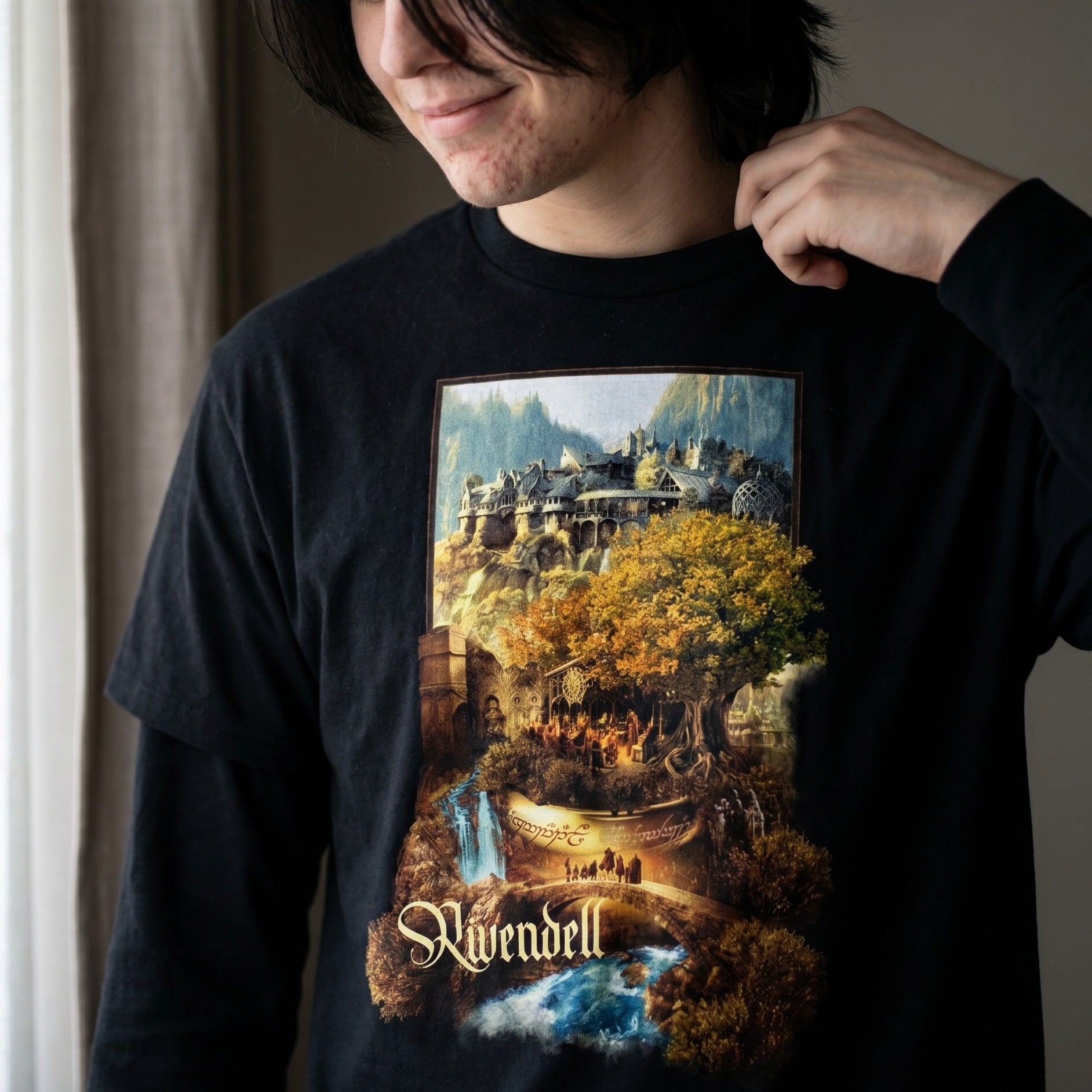 Product image Rivendell T-Shirt Black - The Lord of the Rings
