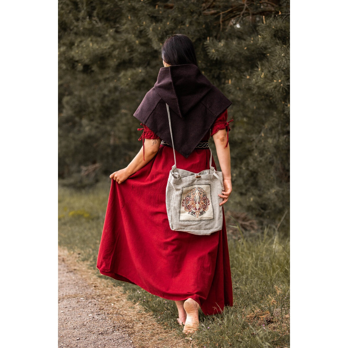 Product image Medieval Shoulder Bag Tora with Embroidery beige