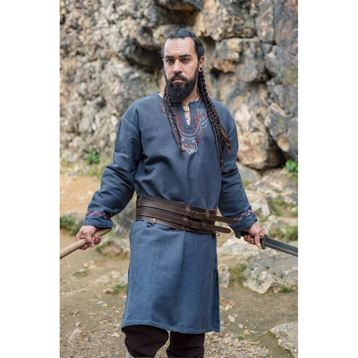 Product image Medieval Viking Tunic Freki blue-grey
