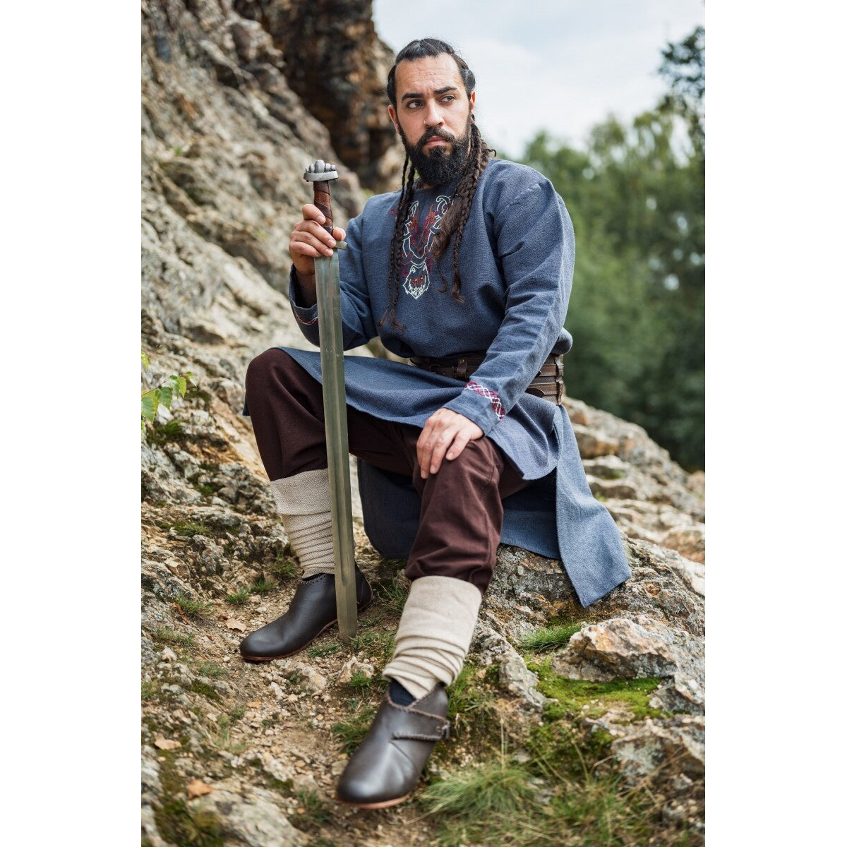 Product image Medieval Viking Tunic Freki blue-grey