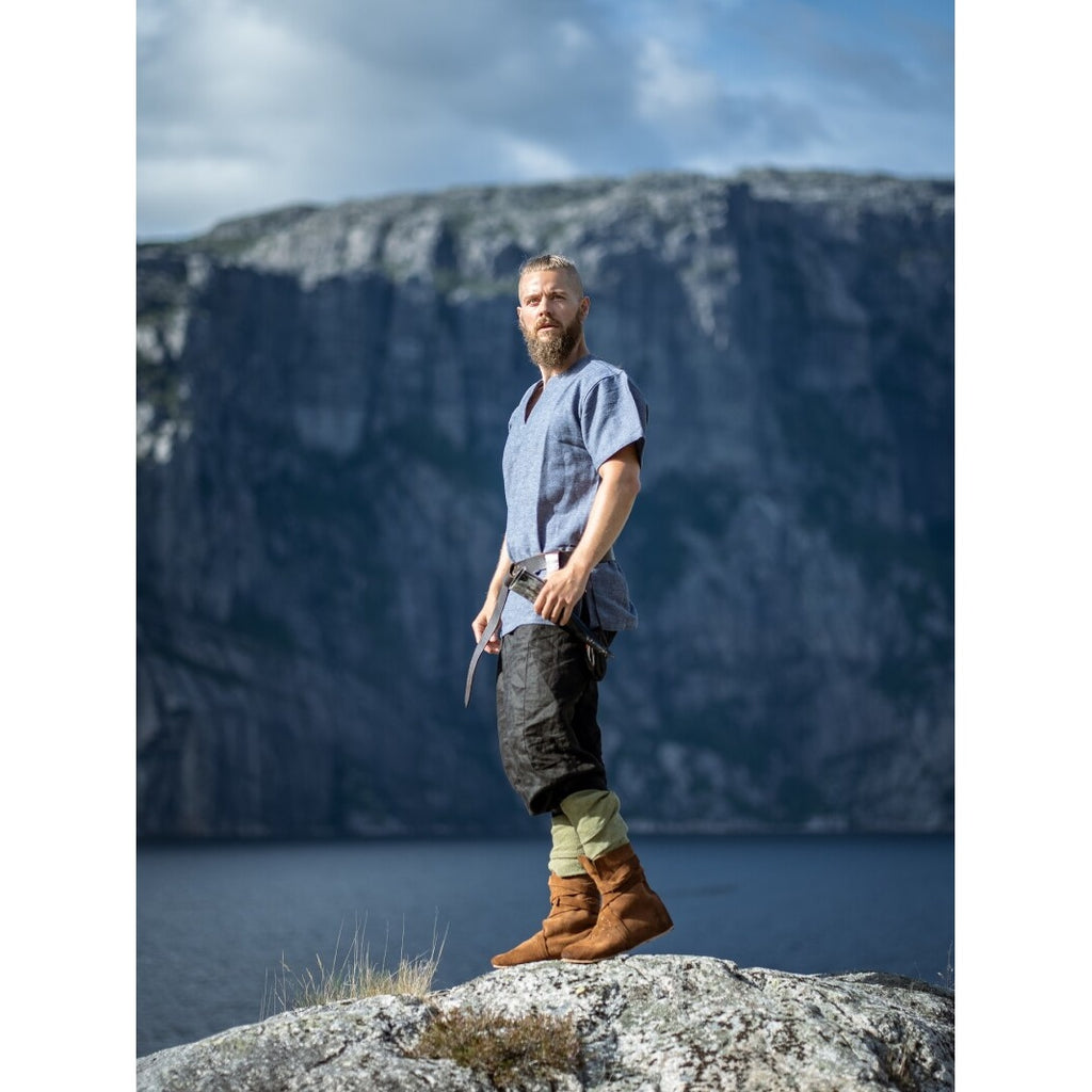 Product image Medieval Viking Tunic Edmund Short Sleeve Blue-Grey