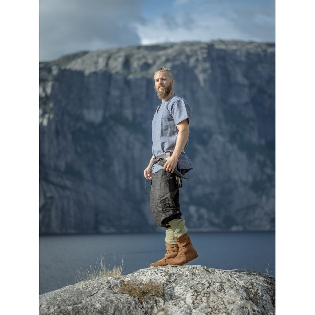 Product image Medieval Viking Tunic Edmund Short Sleeve Blue-Grey