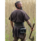 Product image Medieval Viking Tunic Theobald Short Sleeve Dark Brown