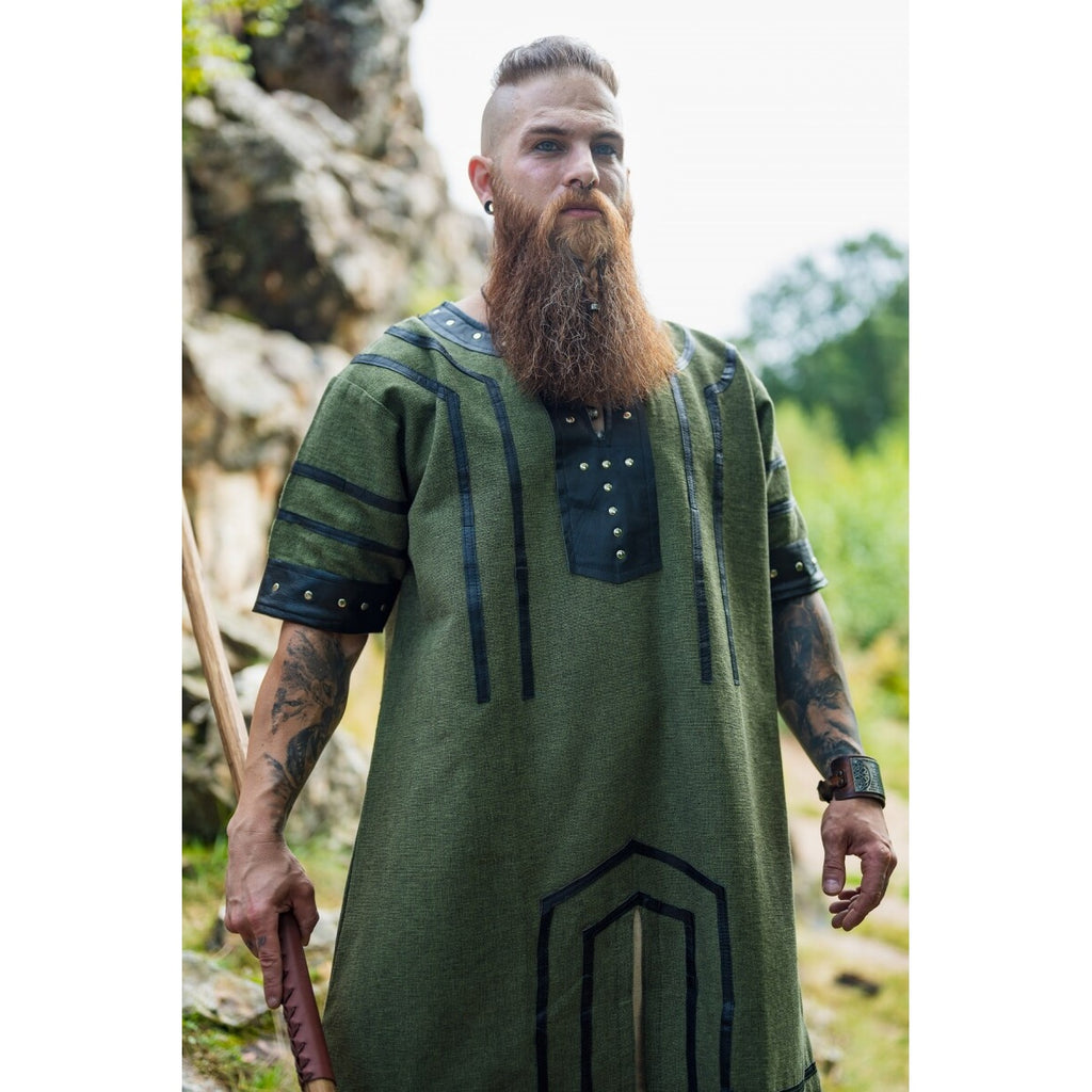 Product image Medieval Viking Tunic Rollo Short Sleeve Green