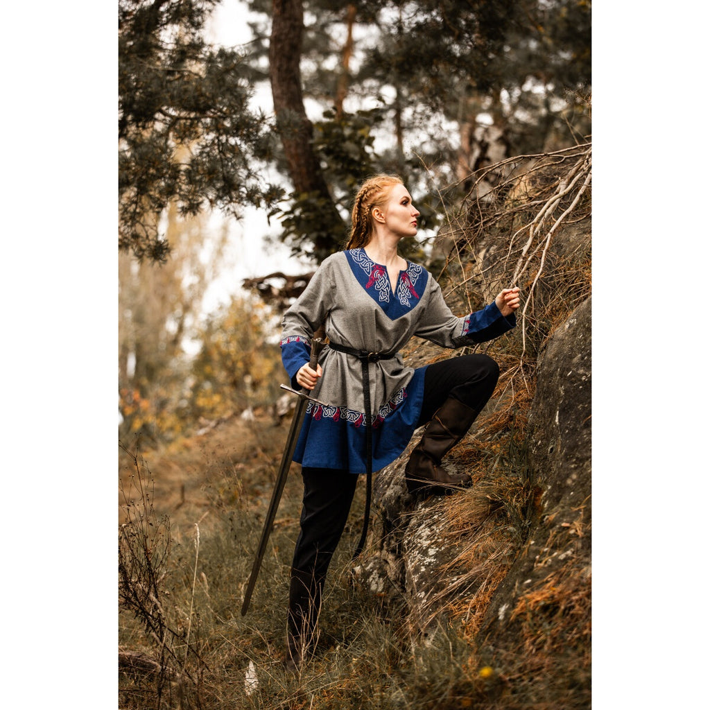 Product image Medieval Viking Tunic Freydis grey