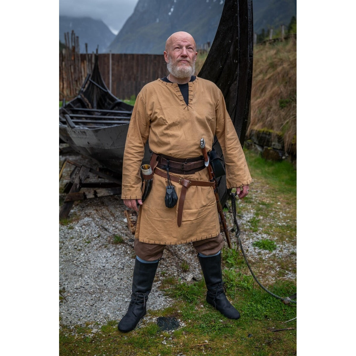 Product image Medieval Viking Tunic Erwin honey brown