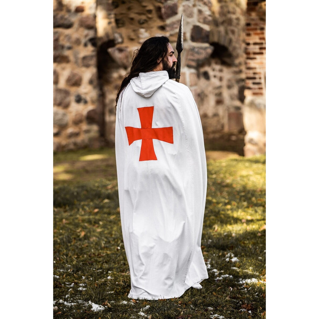 Product image Medieval Templar Cloak Baldwin white-red