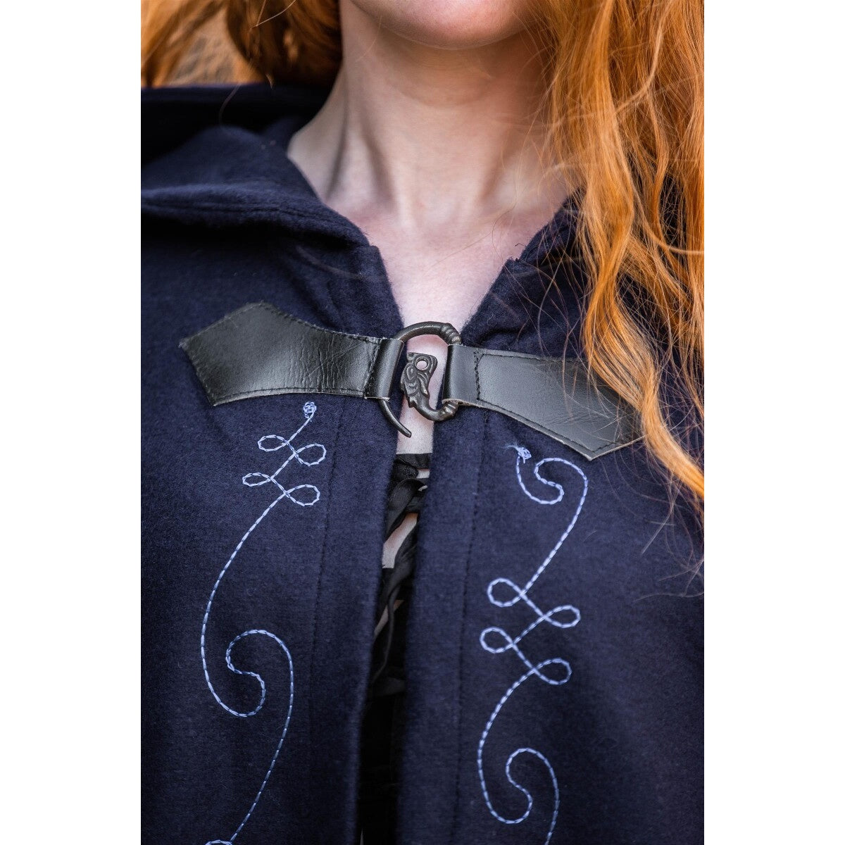 Product image Medieval Cloak with Embroidery and Clasp Gesa