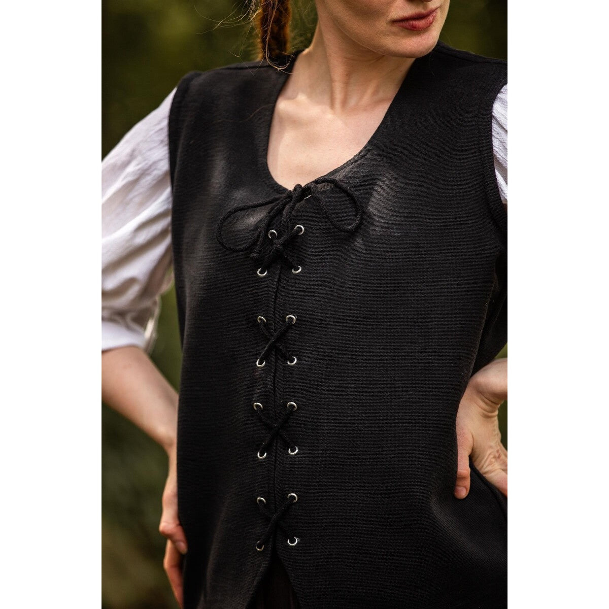 Product image Medieval Cotton Vest Franziska black