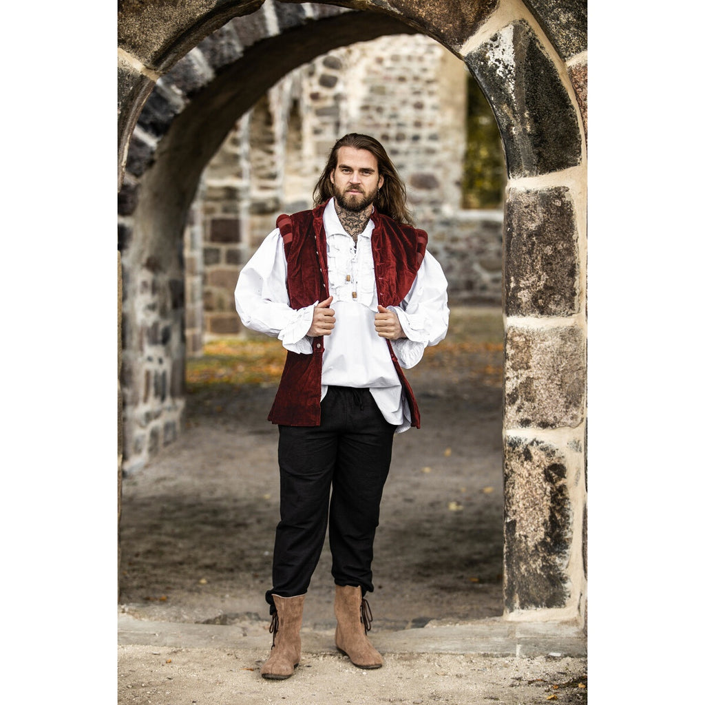 Product image Medieval Noble Velvet Doublet Pierre red