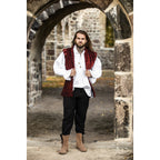 Product image Medieval Noble Velvet Doublet Pierre red