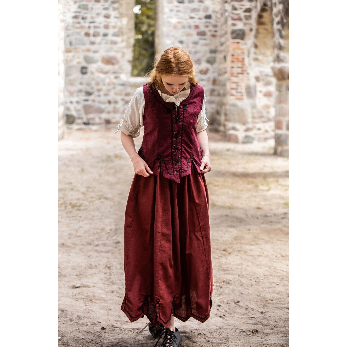 Product image Medieval Bodice Vest Selma red