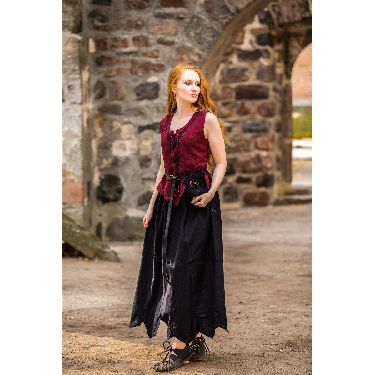 Product image Medieval Bodice Vest Selma red