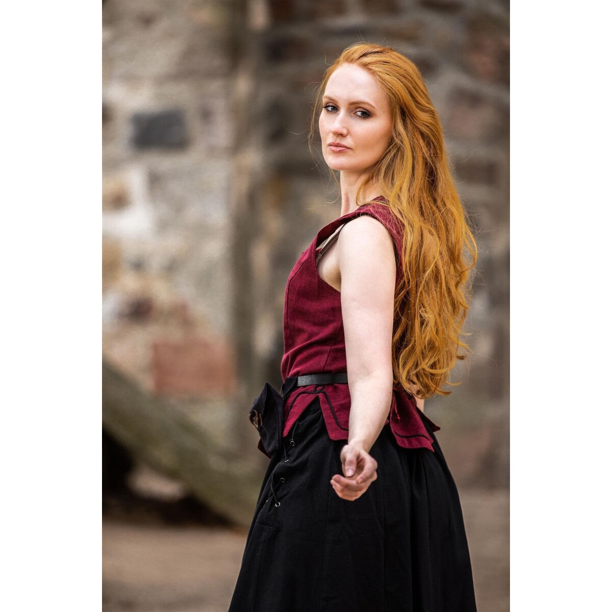 Product image Medieval Bodice Vest Selma red