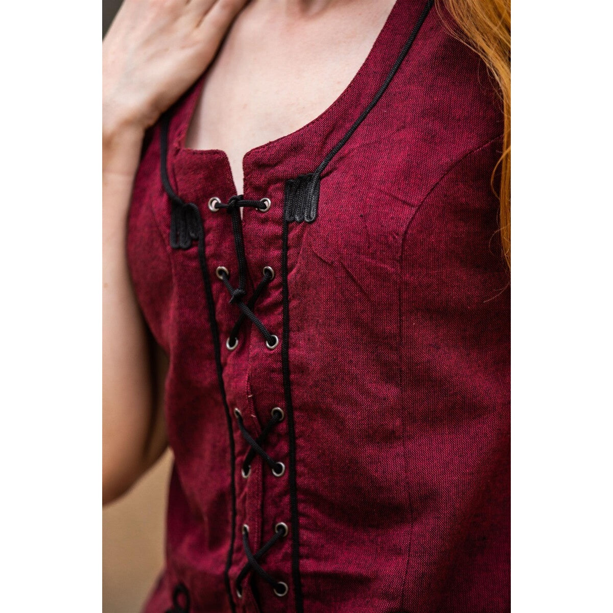 Product image Medieval Bodice Vest Selma red