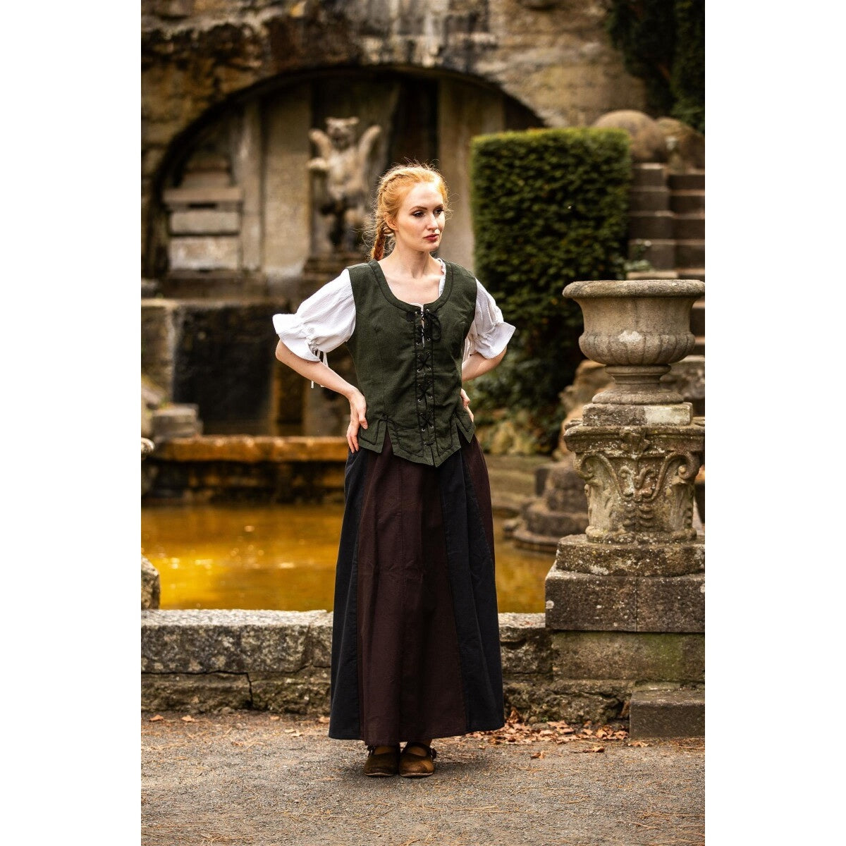 Product image Medieval Bodice Vest Selma green