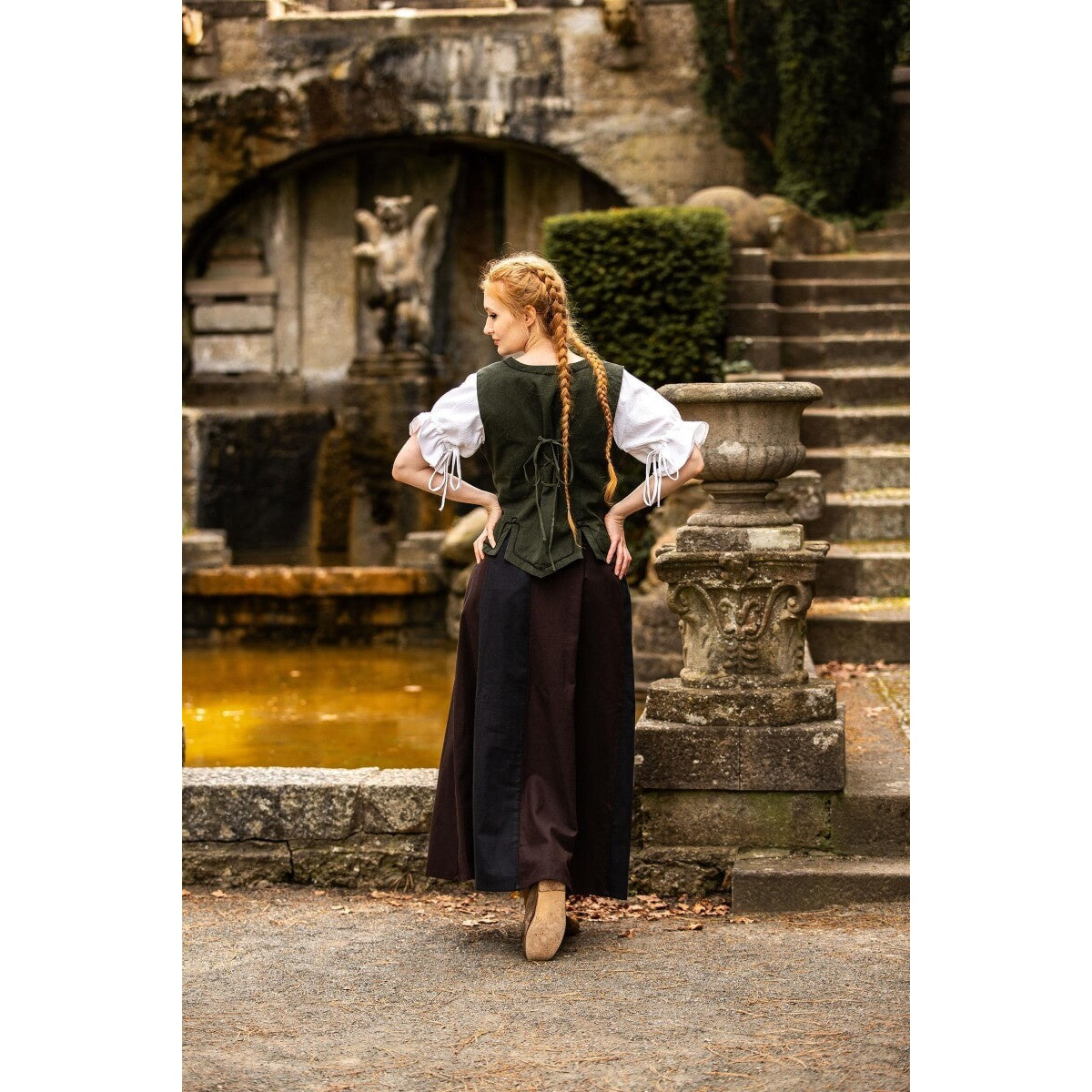Product image Medieval Bodice Vest Selma green