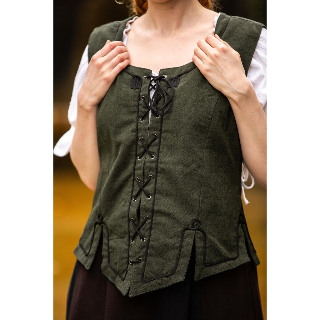 Product image Medieval Bodice Vest Selma green