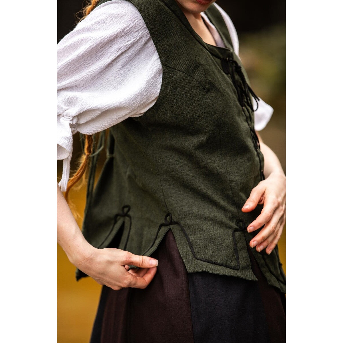 Product image Medieval Bodice Vest Selma green
