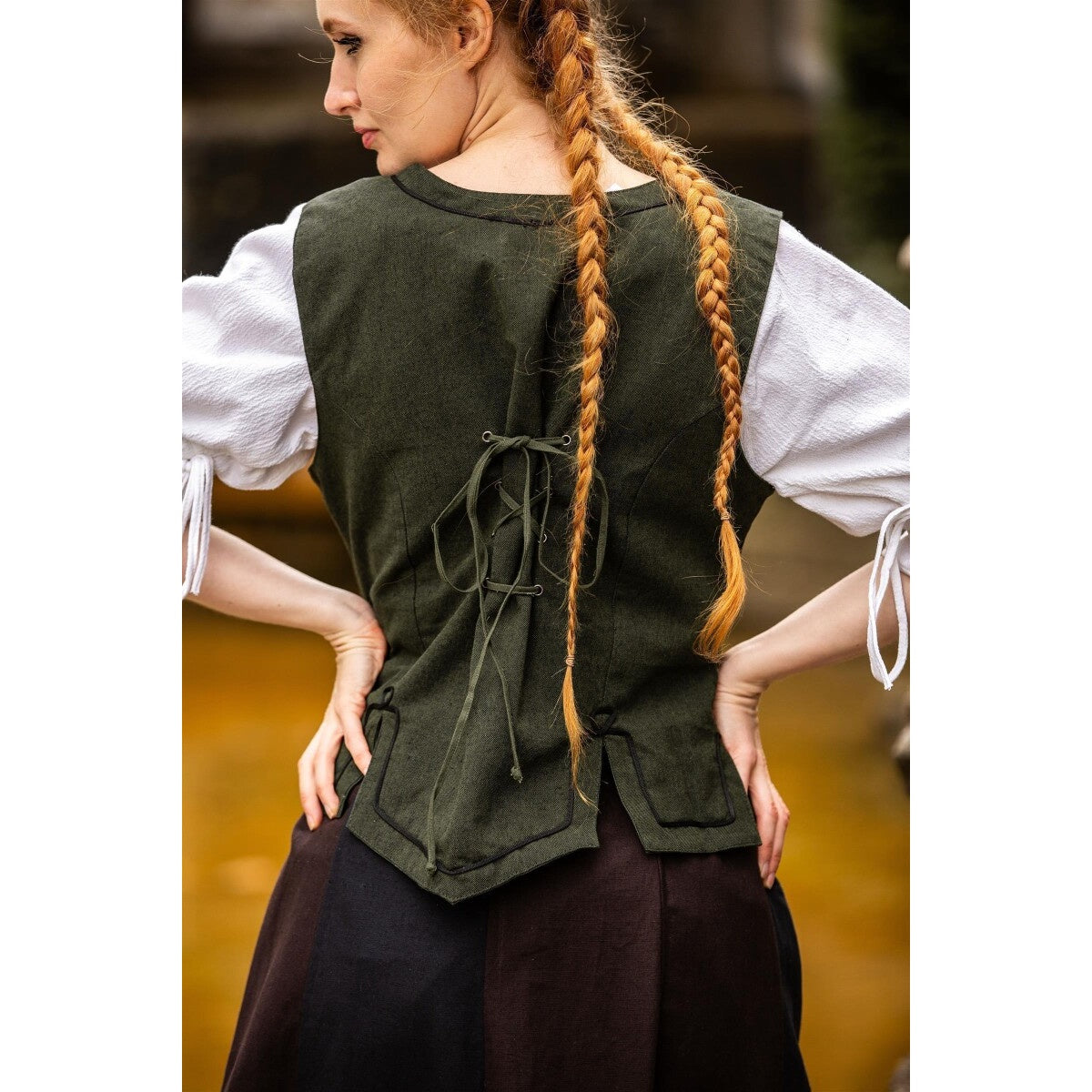 Product image Medieval Bodice Vest Selma green