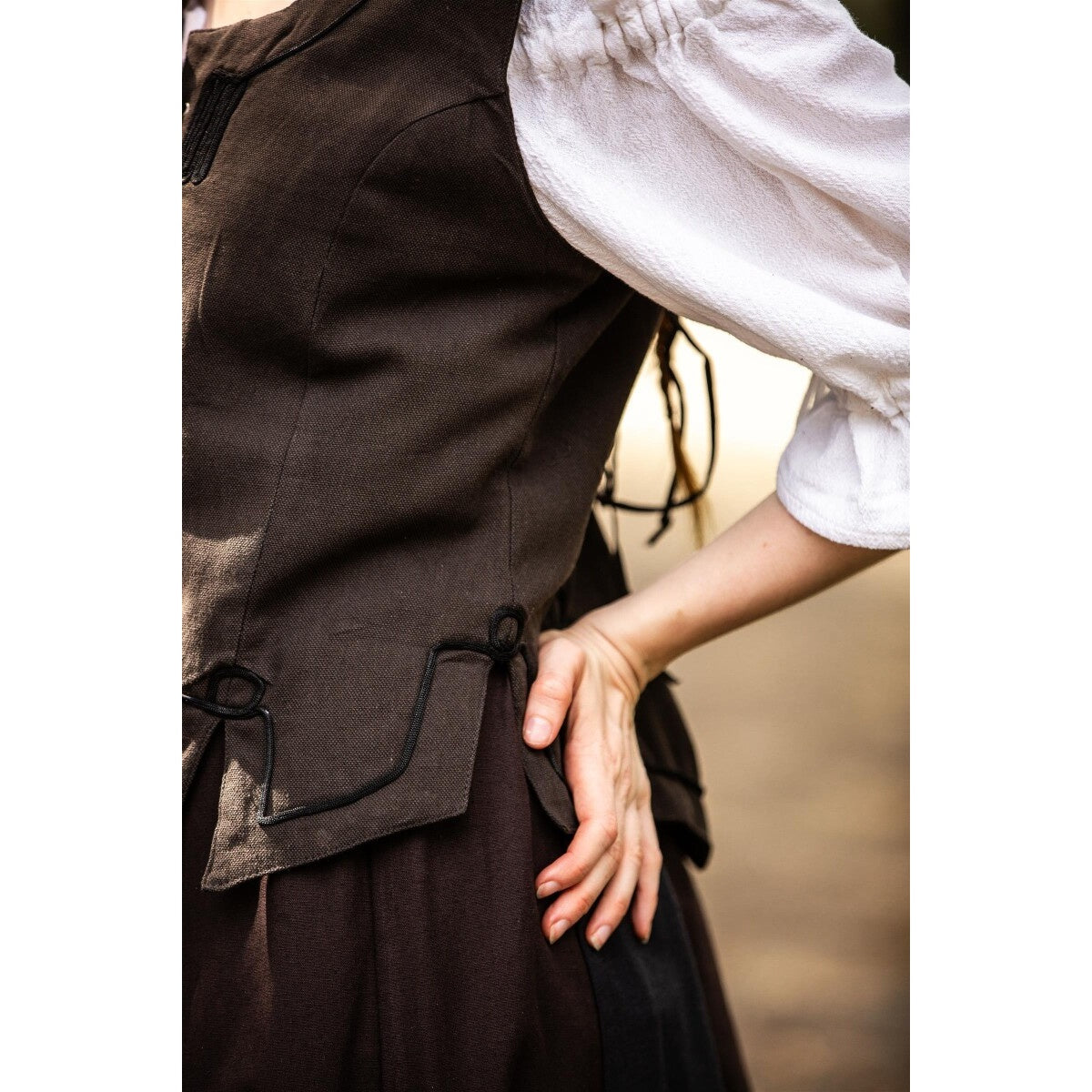 Product image Medieval Bodice Vest Selma dark brown