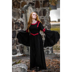 Product image Medieval Hooded Dress Isolde black-red