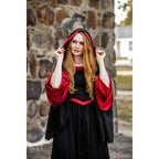 Product image Medieval Hooded Dress Isolde black-red