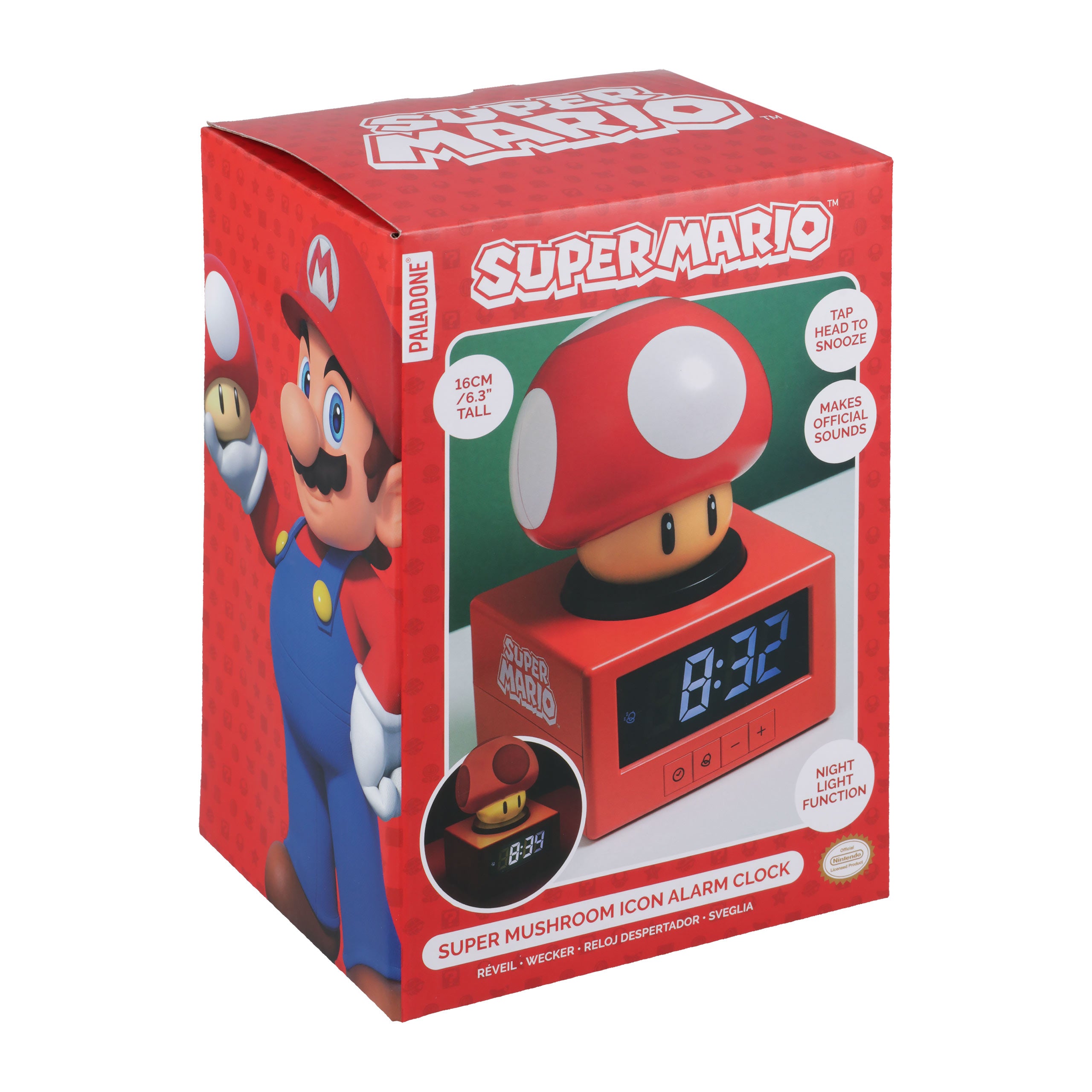Product image Super Mario - Super Mushroom Alarm Clock