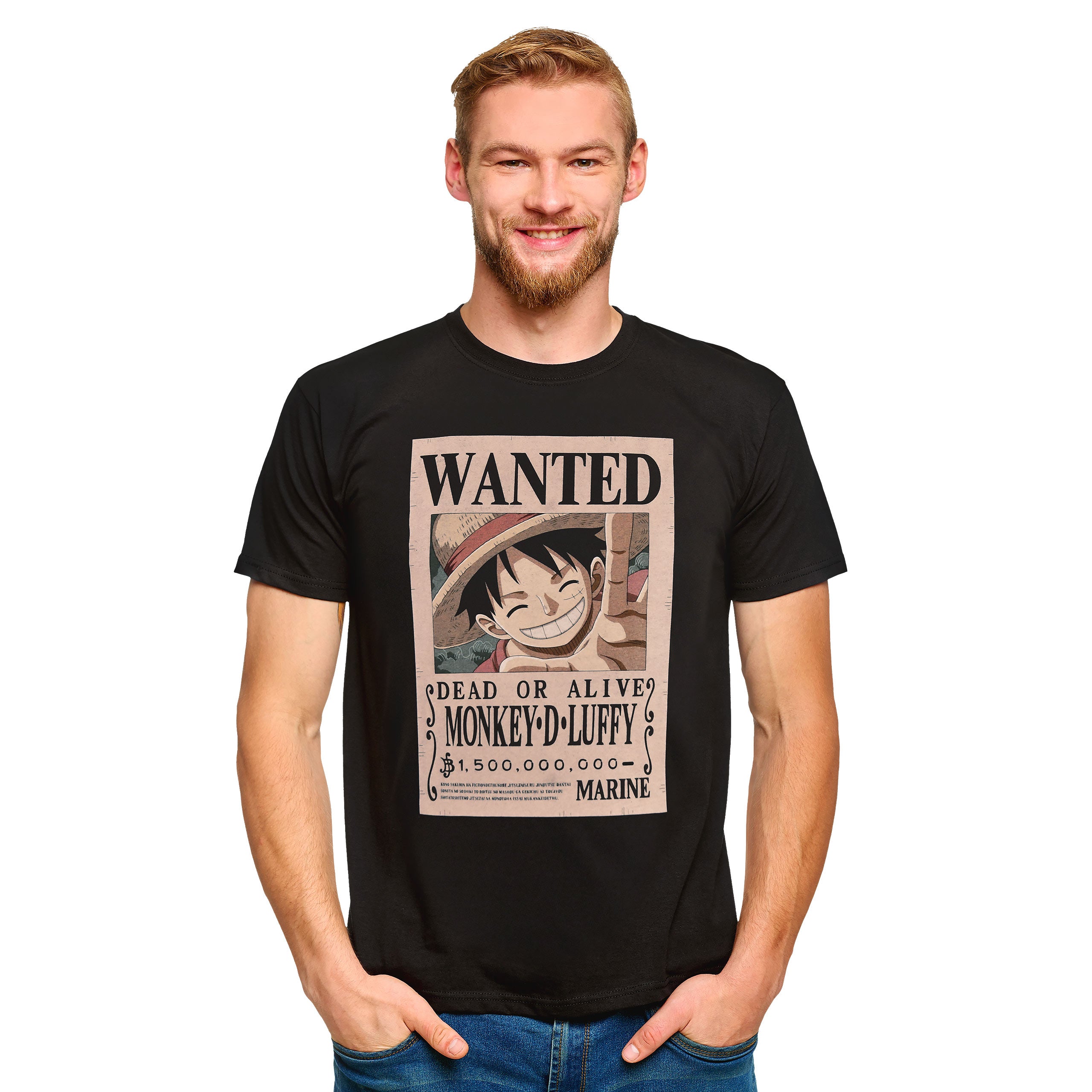 Product image One Piece - Luffy Wanted T-Shirt black