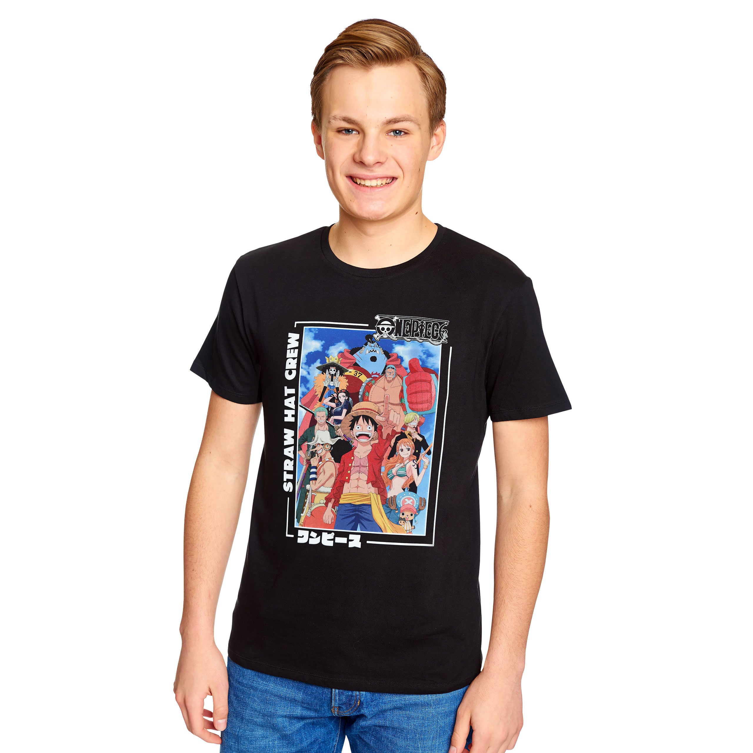 Product image One Piece - Straw Hat Pirate Crew T-Shirt Black