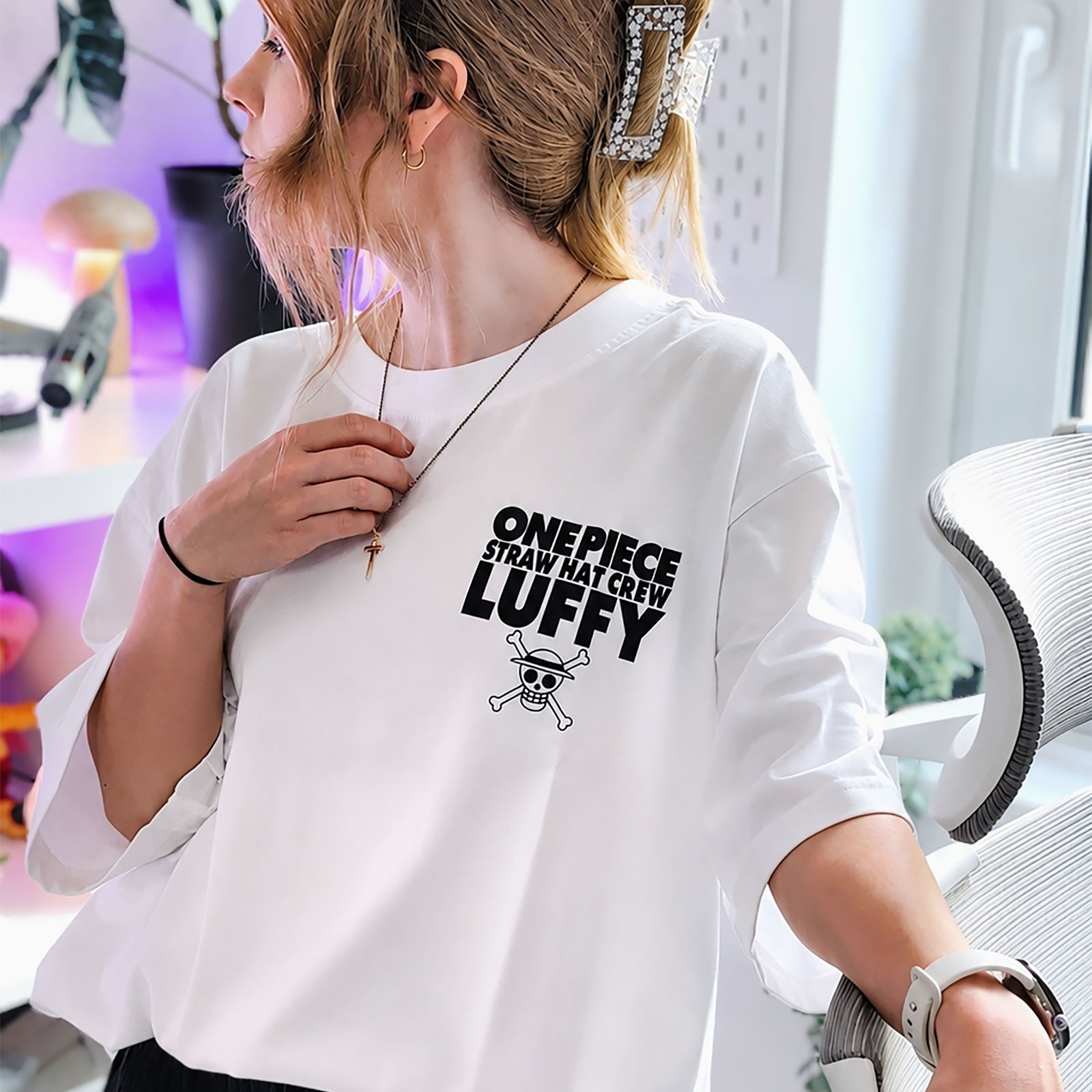 Product image One Piece - Luffy Oversize T-Shirt White