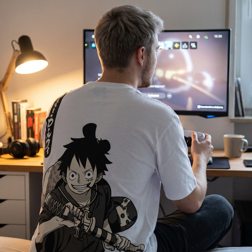 Product image One Piece - Luffy Oversize T-Shirt White