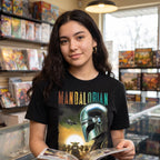 Product image Mando and Grogu Poster T-Shirt Black - Star Wars The Mandalorian