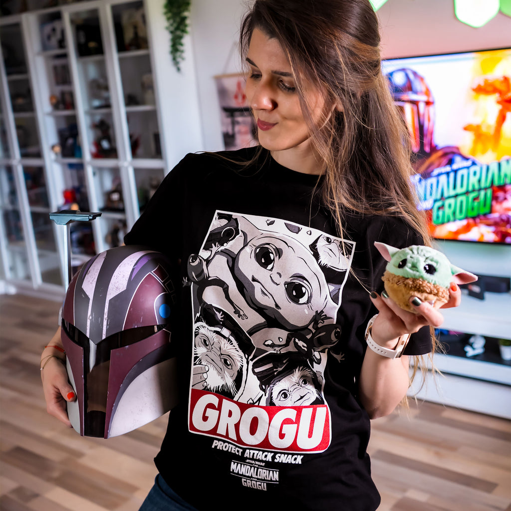 Product image Grogu Protect Attack Snack T-Shirt - Star Wars The Mandalorian