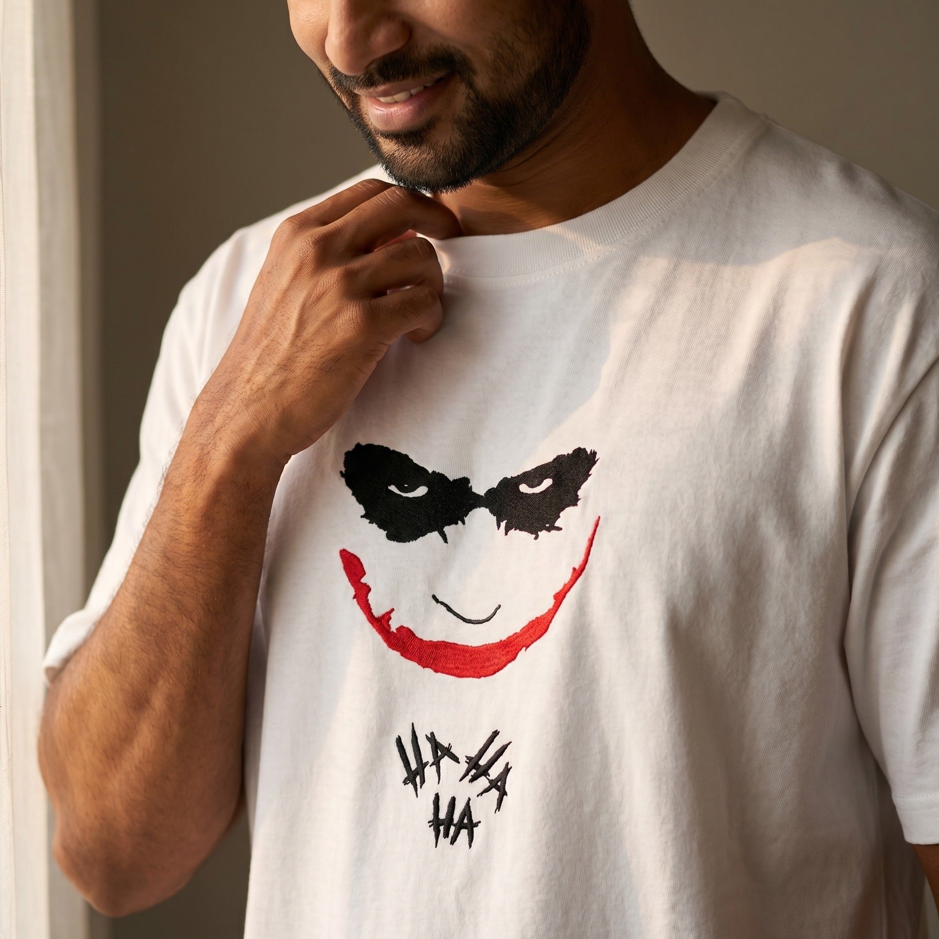 Product image Joker - Hahaha Premium Oversize T-Shirt White