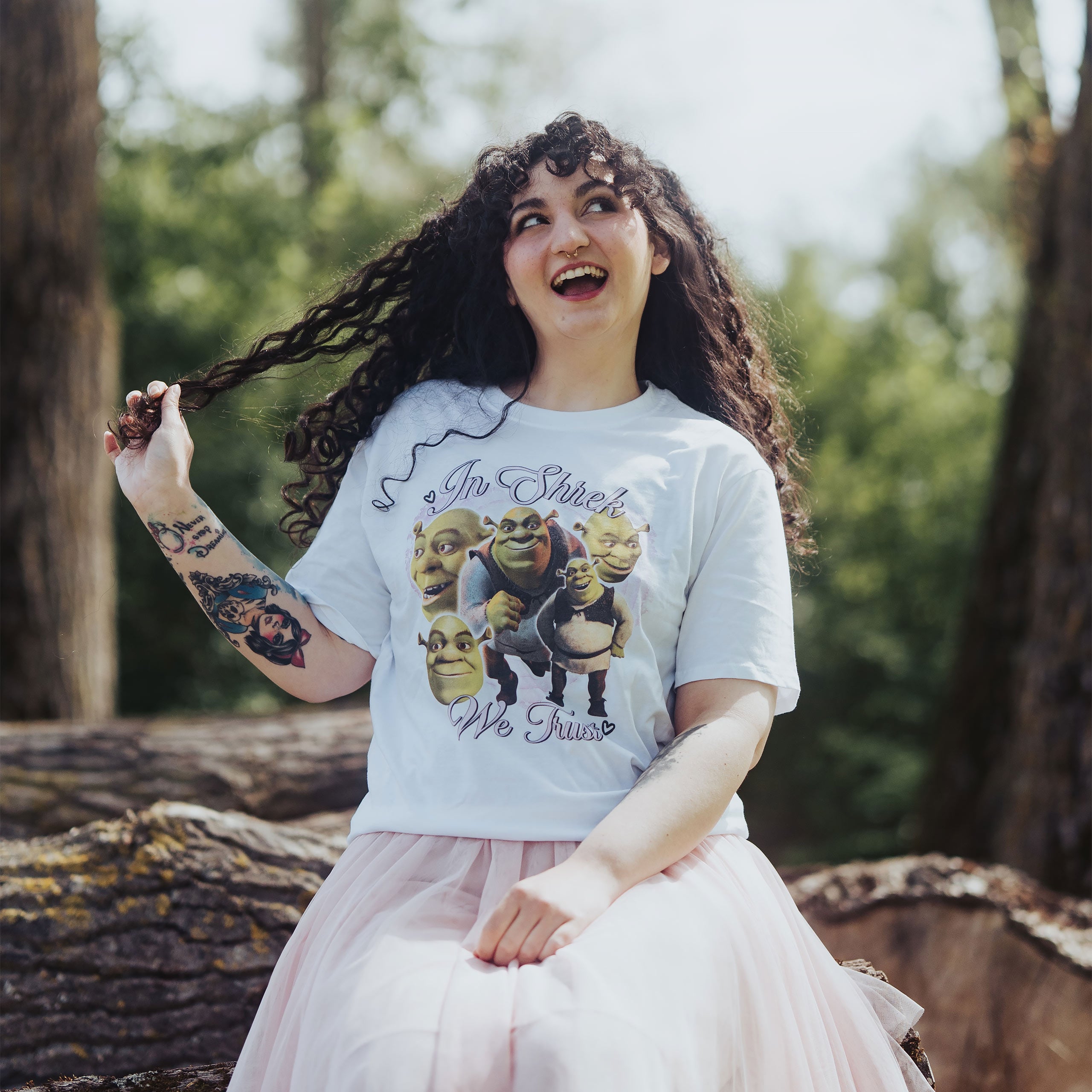 Product image Shrek - In Shrek We Trust T-Shirt white