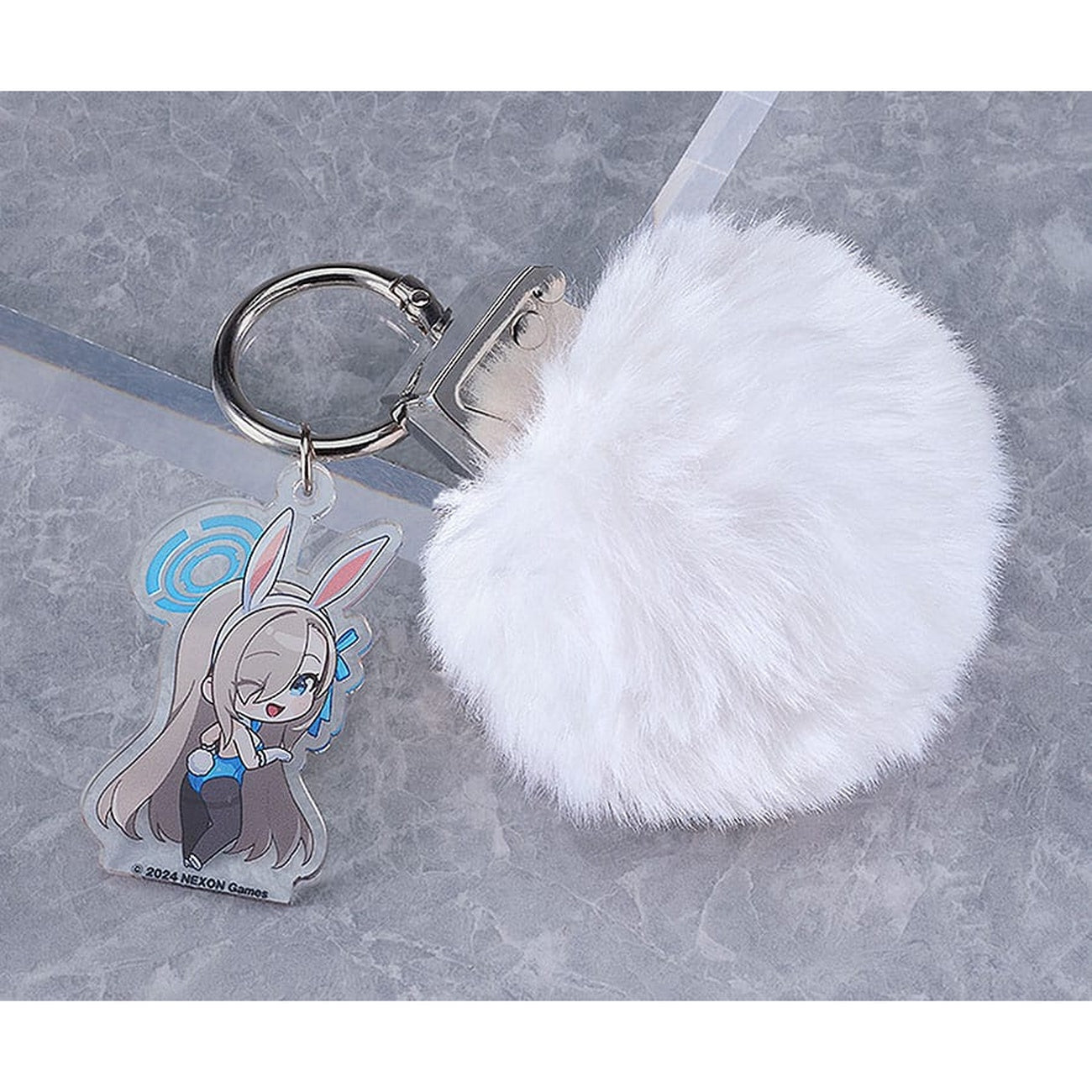 Product image Blue Archive - Asuna's Rabbit Tail Grenade Acrylic Keychain