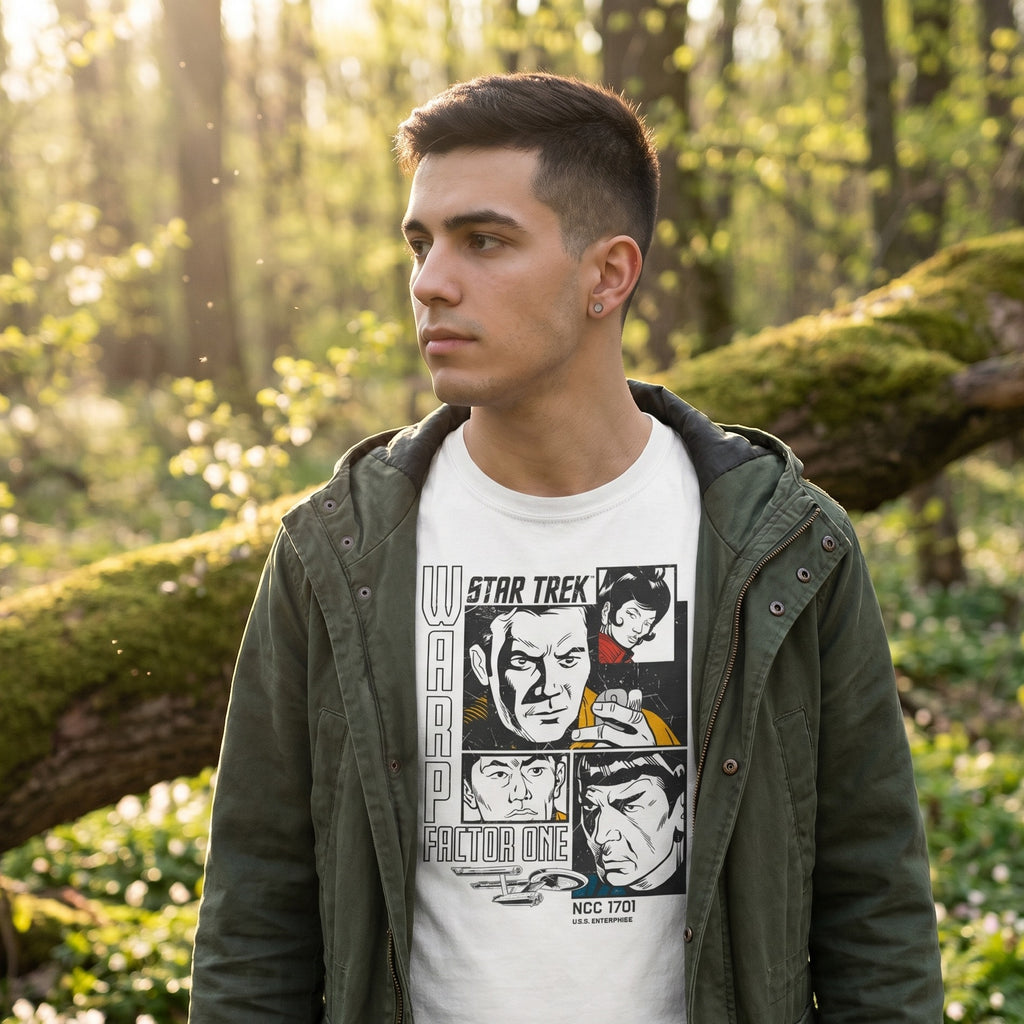 Product image Star Trek - Warp 1 Retro T-Shirt White