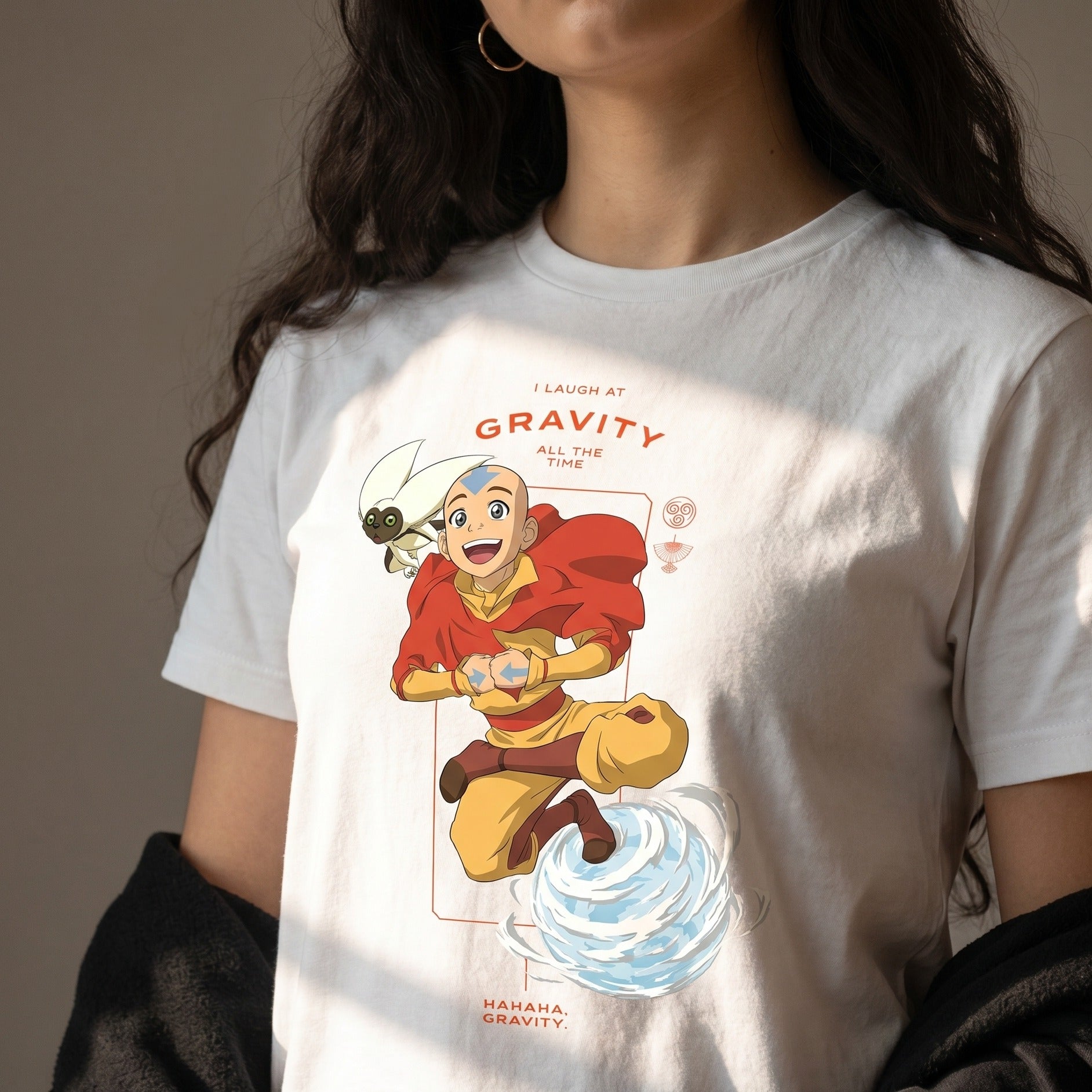Product image Avatar – Aang Laugh at Gravity T-Shirt white