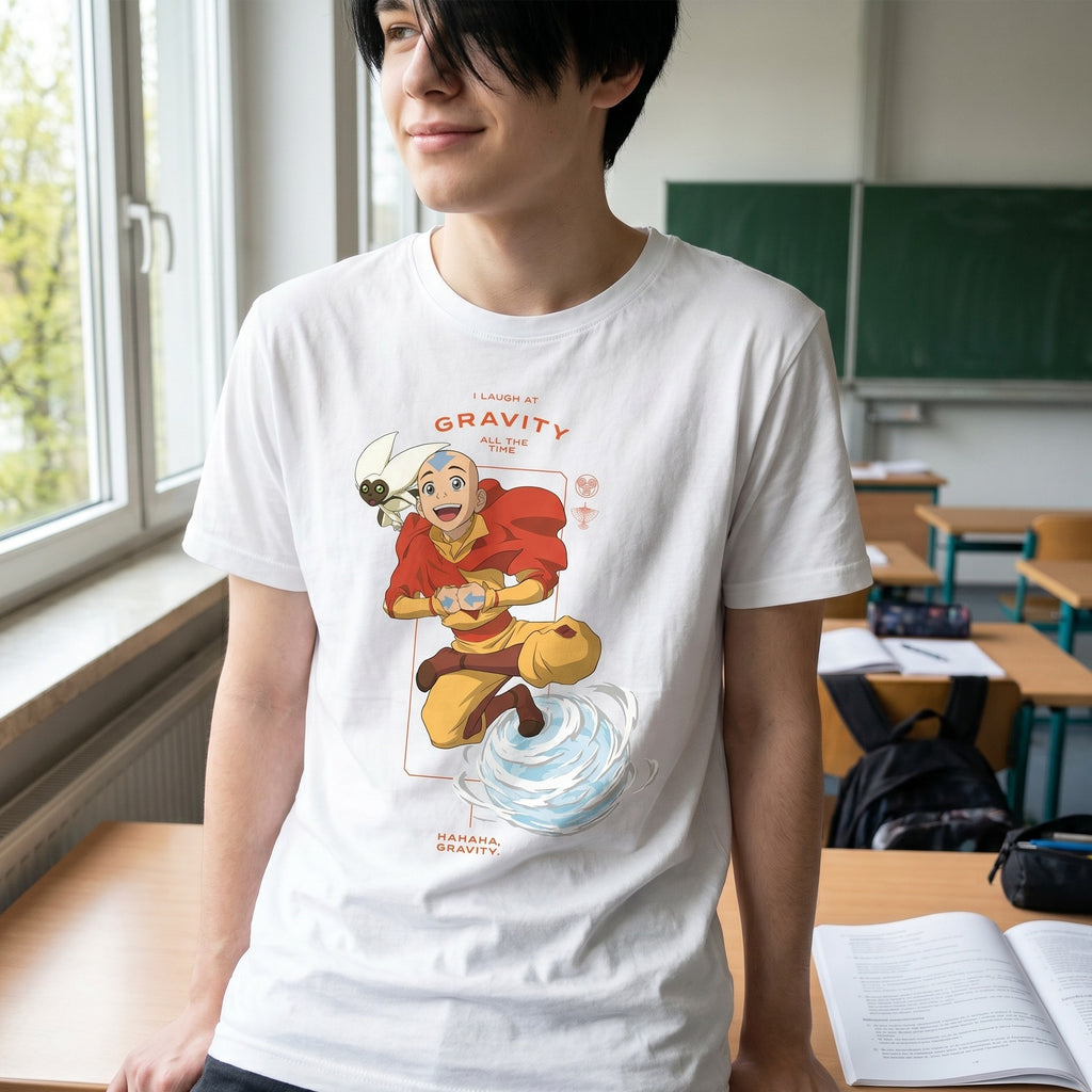 Product image Avatar – Aang Laugh at Gravity T-Shirt white