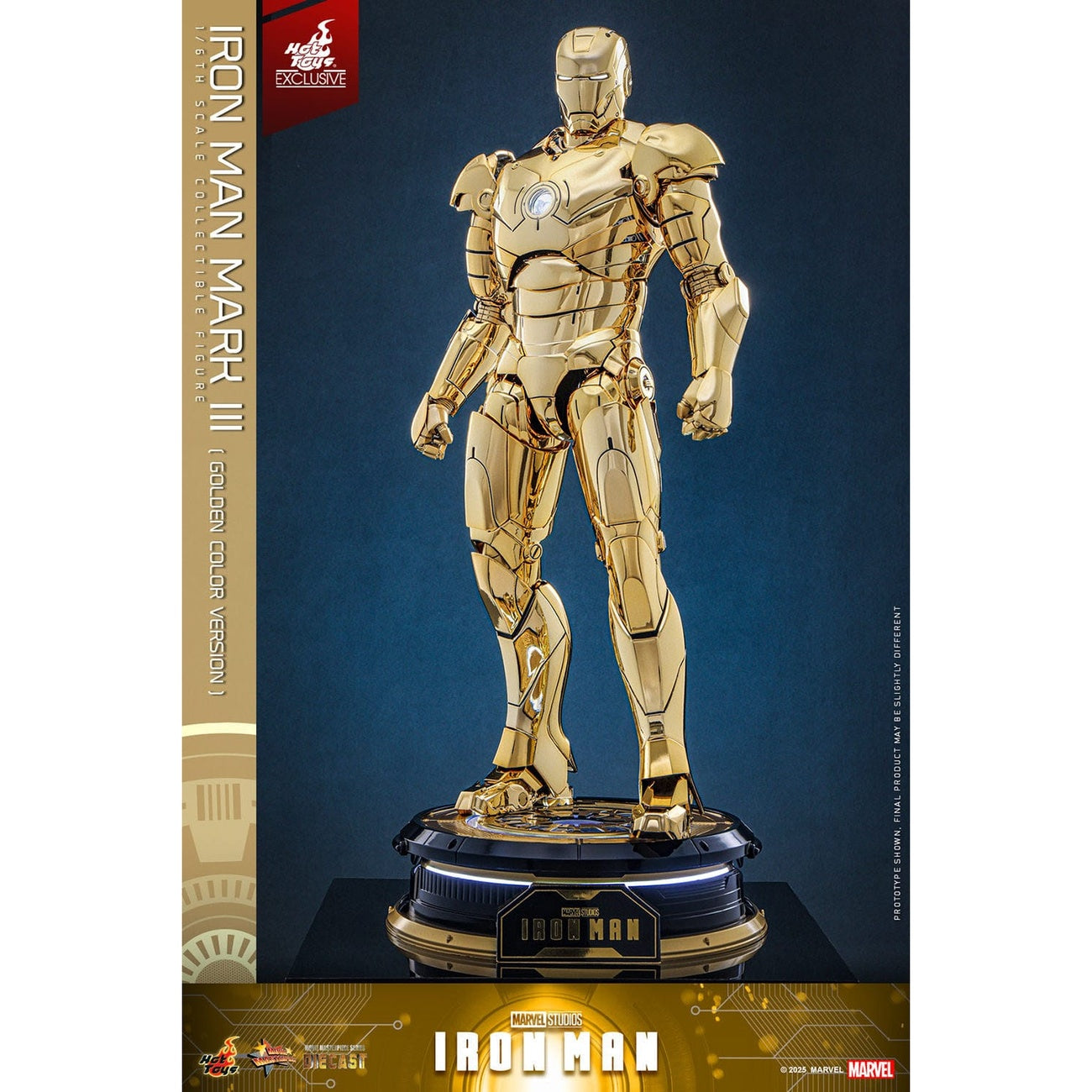 Product image Iron Man - Iron Mark III Masterpiece Action Figure 1:6 Gold Color Version Exclusive