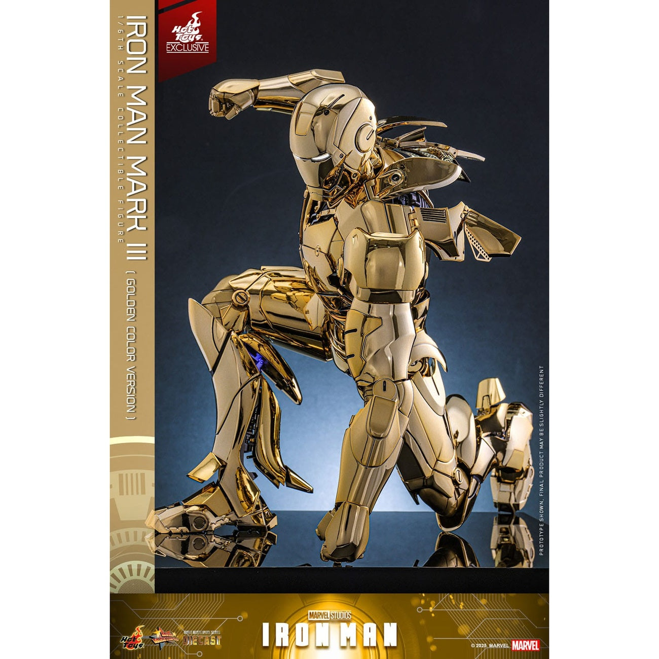 Product image Iron Man - Iron Mark III Masterpiece Action Figure 1:6 Gold Color Version Exclusive