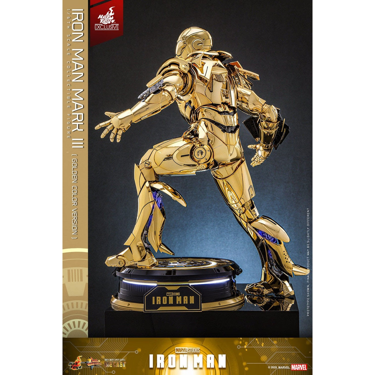 Product image Iron Man - Iron Mark III Masterpiece Action Figure 1:6 Gold Color Version Exclusive