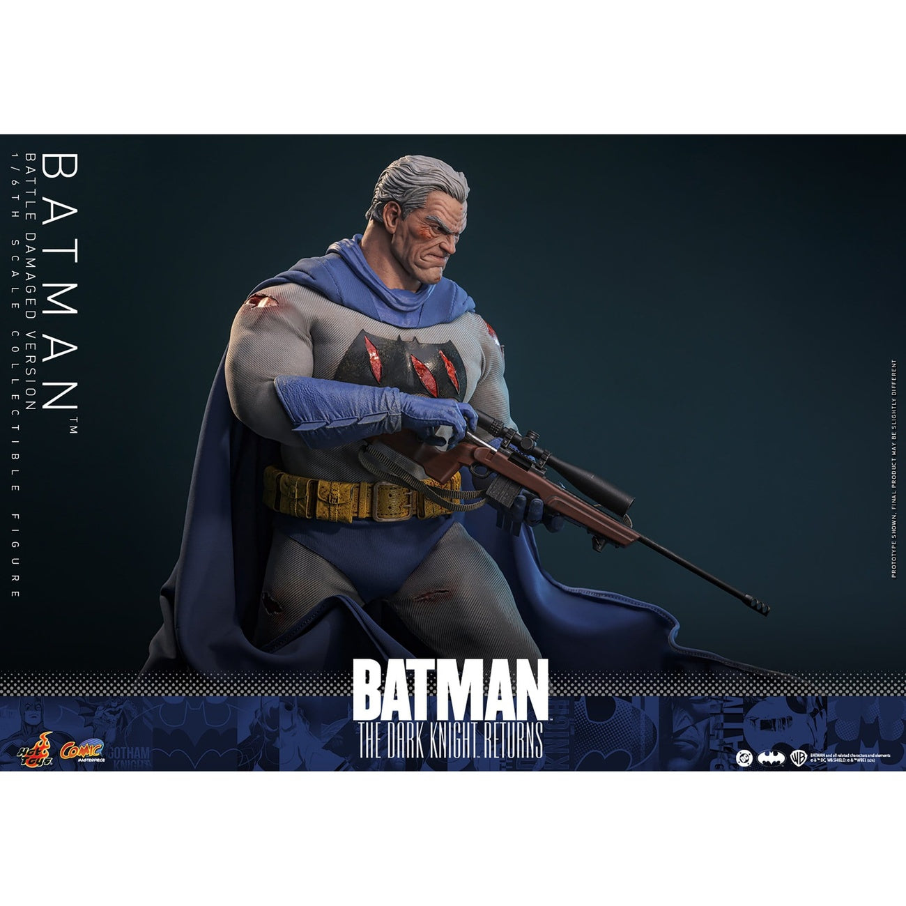 Product image Batman: The Dark Knight Returns - Batman Masterpiece Action Figure 1:6 Battle Damaged Version