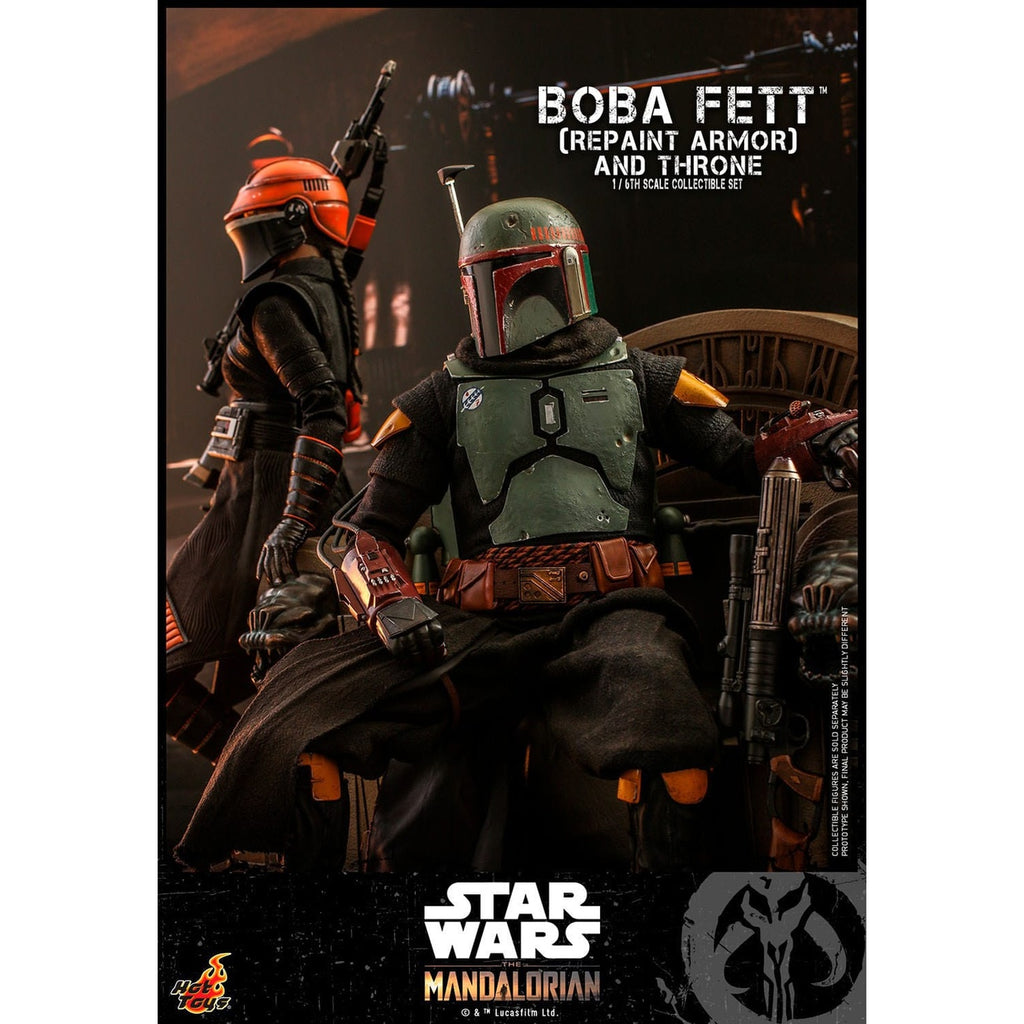 Product image Star Wars: The Mandalorian - Boba Fett 1:6 Scale Action Figure Repaint Armor and Throne Special Edition